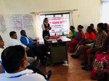 आ.ब.०७४|७५ को महिला बिकास कार्यक्रम अन्तर्गत दोस्रो चौमासिकमा सन्चालित सिप तथा व्यवसायिक बिकास अन्तर्गत बाख्रा पालन तालिमको समापन समारोहको झलक 